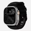 NOMAD Rocky Point Band for Apple Watch 46mm/49mm su FKM ir titanu (anglies juoda, juodi apkaustai)