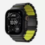 NOMAD Stratos Band - Titanium Bracelet for Apple Watch 49mm su FKM (Black Titanium, Volt FKM)