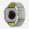 NOMAD Stratos Band - Titanium Bracelet for Apple Watch 49mm su FKM (Natural Titanium, Volt FKM)