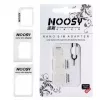Noosy NS-SIM-WH SIM kortelių adapterių rinkinys, baltas (Nano/Micro į Micro/Standard, 3 adapteriai + išėmimo smeigtukas)