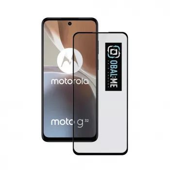 OBAL:ME 5D stiklinė apsauginė plėvelė, skirta Motorola G32, juoda