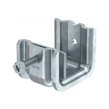 OBO BETTERMANN SSP 20-40 M8 FT Sunkiojo tipo sijų spaustuvas, karštai cinkuotas plienas, flanšo storis 20-40 mm