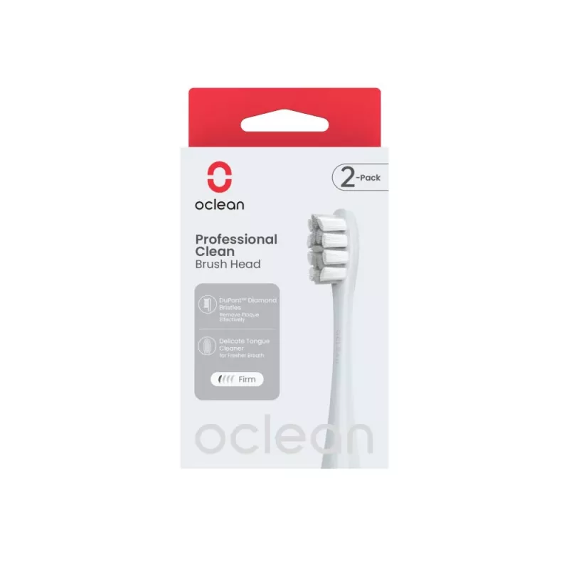 OCLEAN Professional Clean Brush Head P1C9 Silver 2pcs