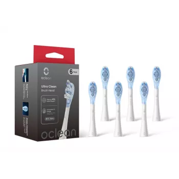 Oclean Ultra Clean UC03 atsarginiai šepetėlių antgaliai (6 vnt.) – balti