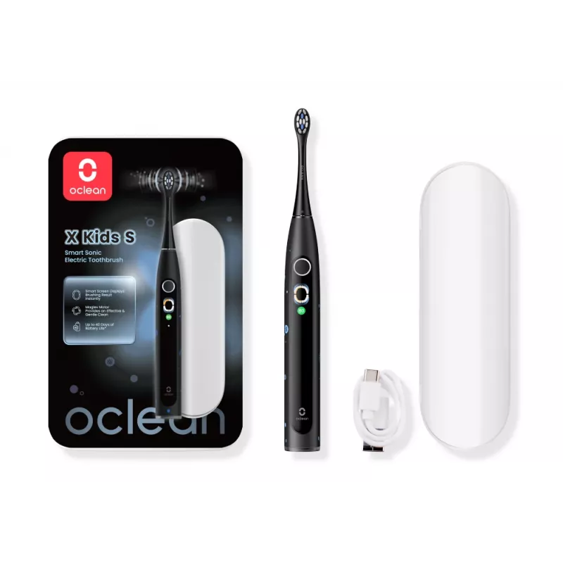 OCLEAN X Kids S elektrinis dantų šepetėlis juodas