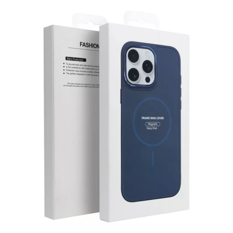 OEM iPhone 13 Mini rėmelio dėklas su MagSafe, tamsiai mėlynas
