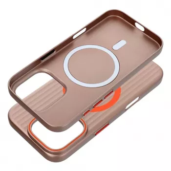 OEM Dėklas, skirtas iPhone 15 Pro Max, paprastai suderinamas su MagSafe, Titanium Desert