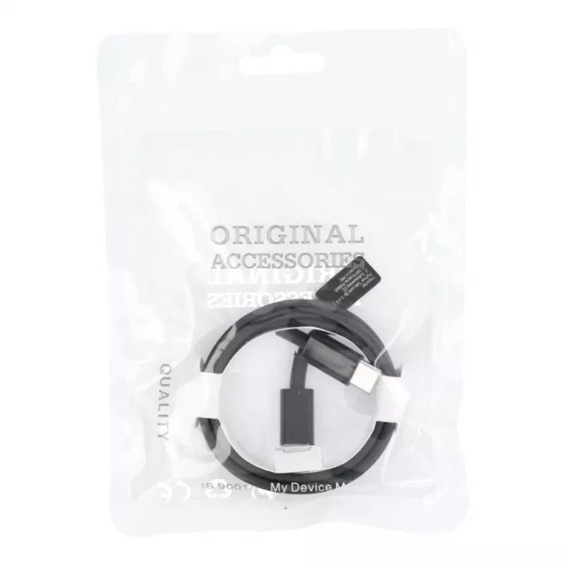 OEM USB-C į USB-C PD 40W laidas 1m juodas