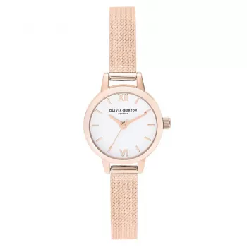 Olivia Burton Moteriškas Laikrodis OB16MC61 23mm Kvarcinis Nerūdijančio Plieno Tinklelis