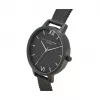 Olivia Burton Women's Sparkle Bee Watch OB16GD49 – 34 mm kvarcinis, baltas ciferblatas, pilka odinė apyrankė
