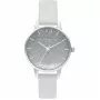 OLIVIA BURTON Moteriškas Laikrodis Sparkle Butterfly OB16US27 - 30mm Rožinio Aukso Korpusas, Pilkas Odinis Dirželis