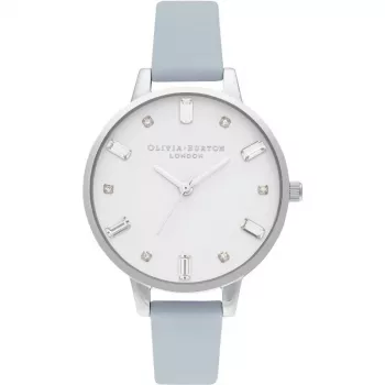 OLIVIA BURTON Moteriškas Laikrodis OB16BJ01 34mm Sidabrinis Nerūdijančio Plieno Tinklelis