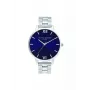 Olivia Burton moteriškas laikrodis OB16SH02 40 mm rožinio aukso nerūdijančio plieno korpusas pilka odinė apyrankė