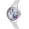 Olivia Burton Moteriškas Laikrodis OB16US11 34mm Rožinio Aukso Nerūdijantis Plienas ir Alyvinė Veganiška Oda