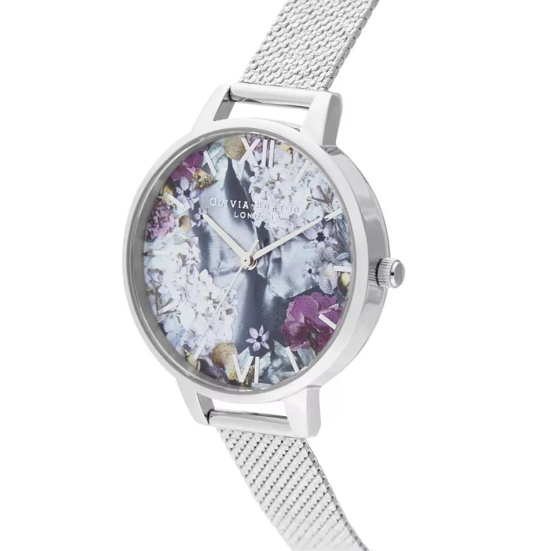 Olivia Burton Moteriškas Laikrodis OB16US11 34mm Rožinio Aukso Nerūdijantis Plienas ir Alyvinė Veganiška Oda