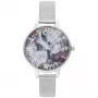 Olivia Burton Moteriškas Laikrodis OB16US11 34mm Rožinio Aukso Nerūdijantis Plienas ir Alyvinė Veganiška Oda