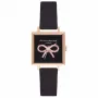 OLIVIA BURTON Moteriškas laikrodis OB16VB03 22,5mm Rožinio aukso spalvos nerūdijančio plieno korpusas, pilkas odinis dirželis