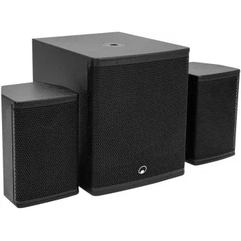 OMNITRONIC MAXX-1508NG 2.1 aktyvioji garso sistema 800W RMS su 15 inch žemų dažnių garsiakalbiu ir 8 inch palydovais 11039070