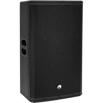OMNITRONIC PAS-215A MK4 aktyvi 2-jų juostų pilno diapazono PA kolonėlė su DSP ir Bluetooth, 15 inch žemų dažnių garsiakalbis, 500W RMS, juoda 11039557