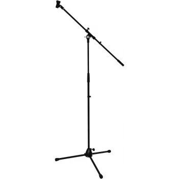 Omnitronic PRO sw mikrofonų stovas su teleskopine strėle, juodas 60005844