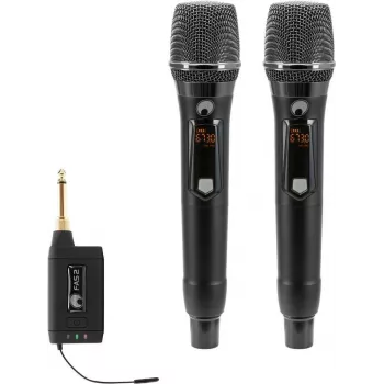 OMNITRONIC rinkinys FAS TWO + 2x dinaminiai belaidžiai mikrofonai 660-690MHz (20000972)