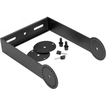 OMNITRONIC pasukamas laikiklis PAS-208/208A MK4 garsiakalbiams, sieninis/lubų tvirtinimas, plieninis, juodas, 15 kg apkrova 11039571