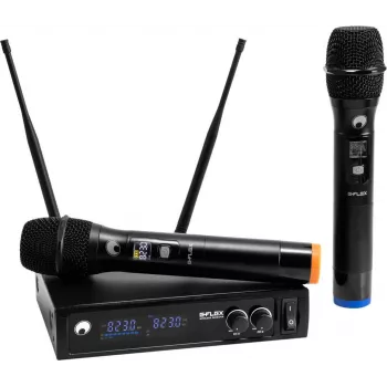 OMNITRONIC UHF E-FLEX 2 dviejų kanalų belaidė mikrofonų sistema, 823-832/863-865 MHz 13063370