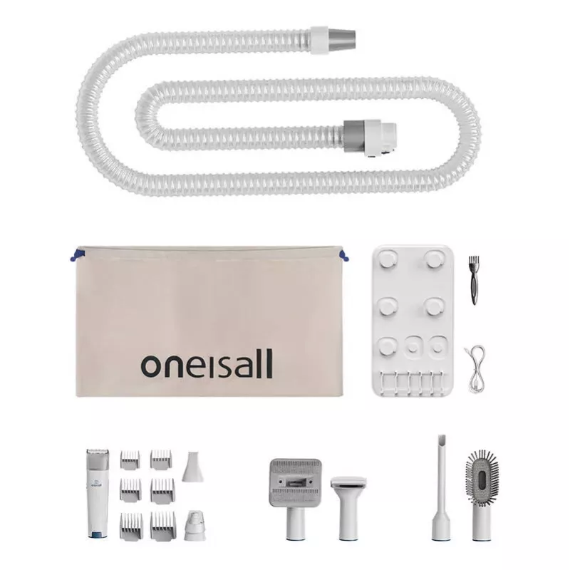 Oneisall LM2 Gyvūnų Priežiūros Rinkinys su Siurbliu, 9000Pa Siurbimo Galia, 5-in-1, Šunims ir Katėms