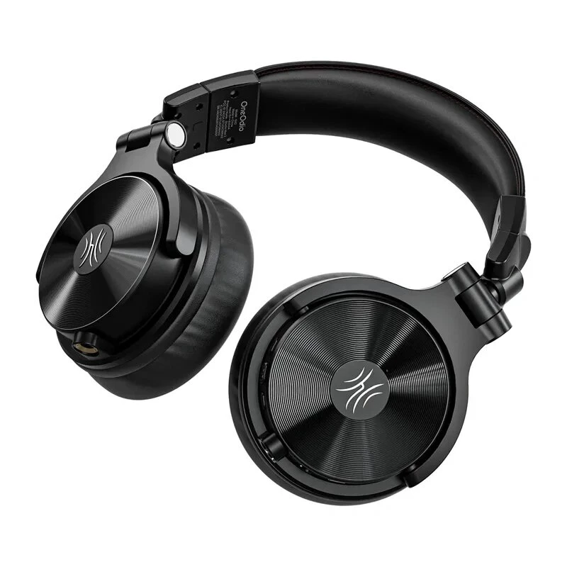 ONEODIO Studio Max 2 belaidės ausinės per ausį, Bluetooth 5.2, 72 val. baterija, CVC 8.0 mikrofonas, sulankstomas dizainas (juodos)