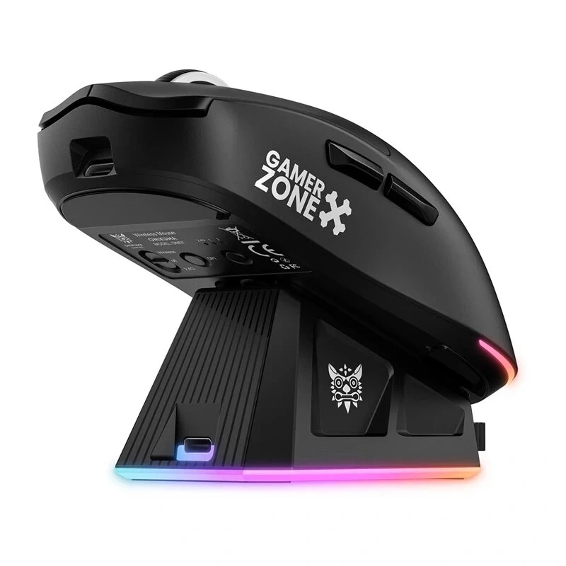 ONIKUMA DM07 RGB žaidimų pelė juoda, 6400 DPI, laidinė optinė, 7 mygtukai