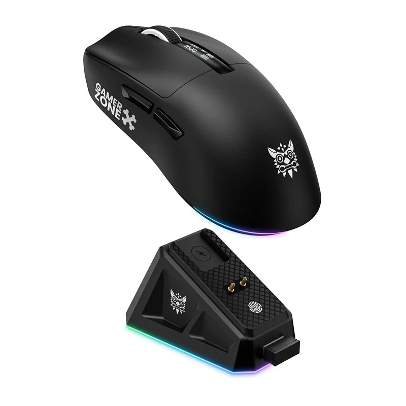 ONIKUMA DM07 RGB žaidimų pelė juoda, 6400 DPI, laidinė optinė, 7 mygtukai