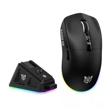 ONIKUMA DM07 RGB žaidimų pelė juoda, 6400 DPI, laidinė optinė, 7 mygtukai