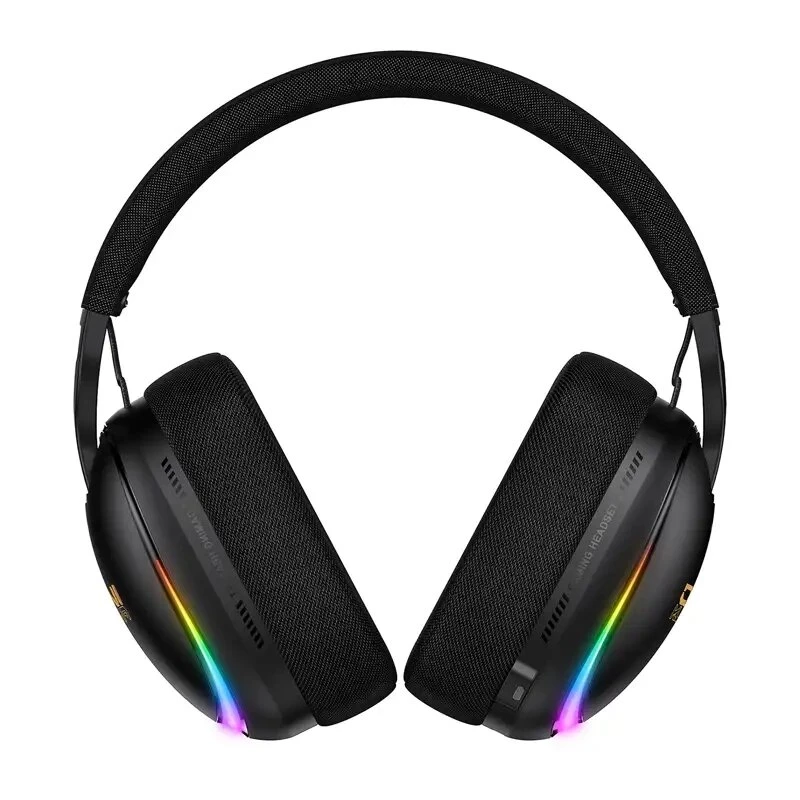 ONIKUMA GT805 laidinis žaidimų ausinių komplektas su RGB LED, 50mm garsiakalbiais, lanksčiu mikrofonu (juoda)