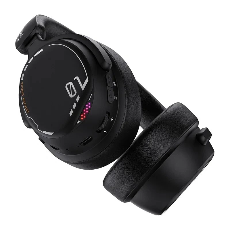ONIKUMA GT886 žaidimų ausinės, over-ear, laidinės, RGB LED, 50mm tvarkyklės, juodos
