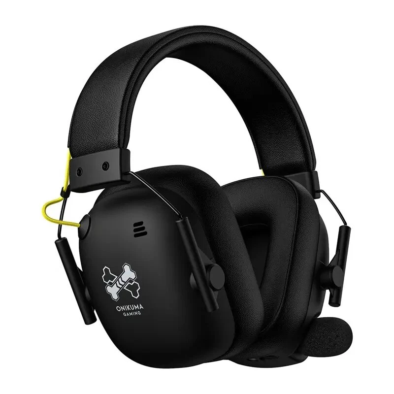 ONIKUMA GT888 žaidimų ausinės (juodos) – laidinės ausinės su 50 mm tvarkyklėmis, RGB apšvietimu, 3,5 mm ir USB jungtimis