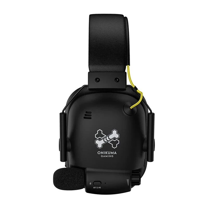 ONIKUMA GT888 žaidimų ausinės (juodos) – laidinės ausinės su 50 mm tvarkyklėmis, RGB apšvietimu, 3,5 mm ir USB jungtimis