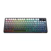 ONIKUMA MT902 2.4G belaidė žaidimų klaviatūra, 60% kompaktiška, 68 klavišų, mechaniniai jungikliai, RGB foninis apšvietimas, karštai keičiami, juodos ir baltos spalvos gradientas