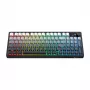 ONIKUMA MT902 2.4G belaidė žaidimų klaviatūra, 60% kompaktiška, 68 klavišų, mechaniniai jungikliai, RGB foninis apšvietimas, karštai keičiami, juodos ir baltos spalvos gradientas