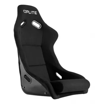 OPLITE 103862 Sim Racing sėdynė GT Bucket Seat su plieniniu rėmu – juoda su raudonomis siūlėmis