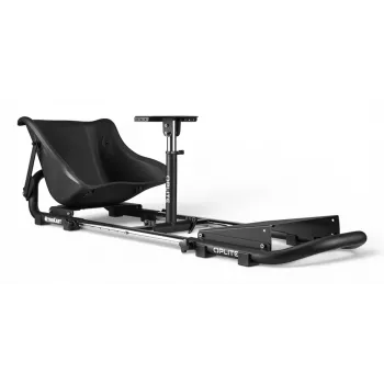 Oplite 104317 NitroKart V2 Racing Cockpit – Juodas plieninis sim racing rėmas su atlenkiama kėde