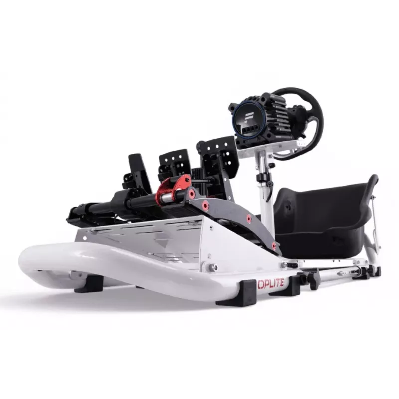 Oplite 104318 Racing Cockpit – Sim Racing Važiuoklė su Reguliuojamais Vairo ir Pedalų Laikikliais