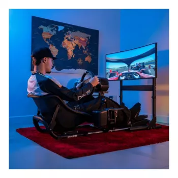 Oplite Nitrokart Monitor Stand V2 Black – Grindinis monitoriaus stovas lenktynių ir skrydžio simuliatoriams