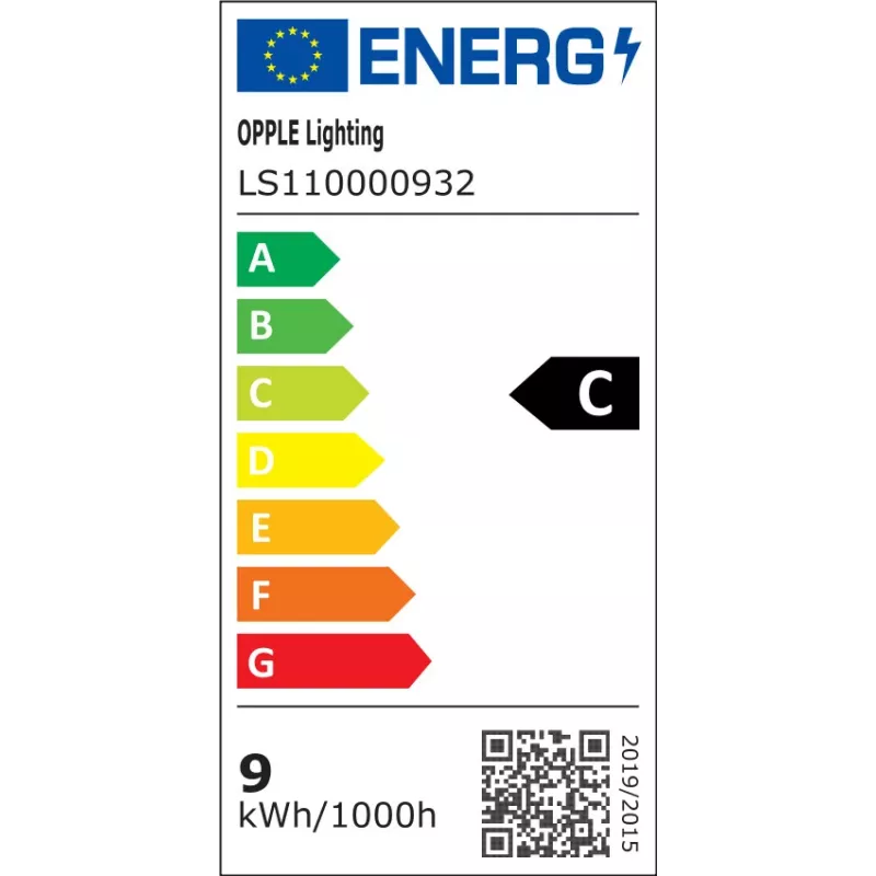 OPPLE LED įleidžiamas šviestuvas S-E2 apvalus 150mm 10W CCT 3000K/4000K 850lm baltas luboms