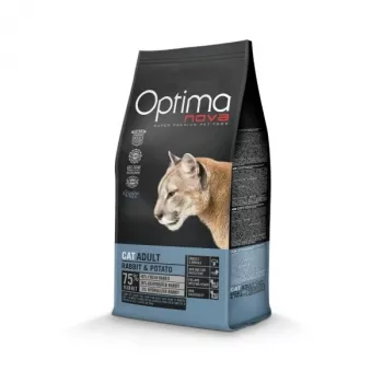 OPTIMANOVA Cat Adult Rabbit and Potatoes – Sausas ėdalas katėms – 2 kg