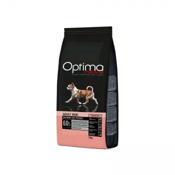 OPTIMANOVA Mono Dog Adult Mini Salmon and Potatoes - sausi šunų ėdalo 2kg