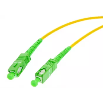 OPTIX vienmodis 9/125 simplex šviesolaidžio šynas, 3 m, SC/APC į SC/APC, 3,0 mm LSZH geltonas