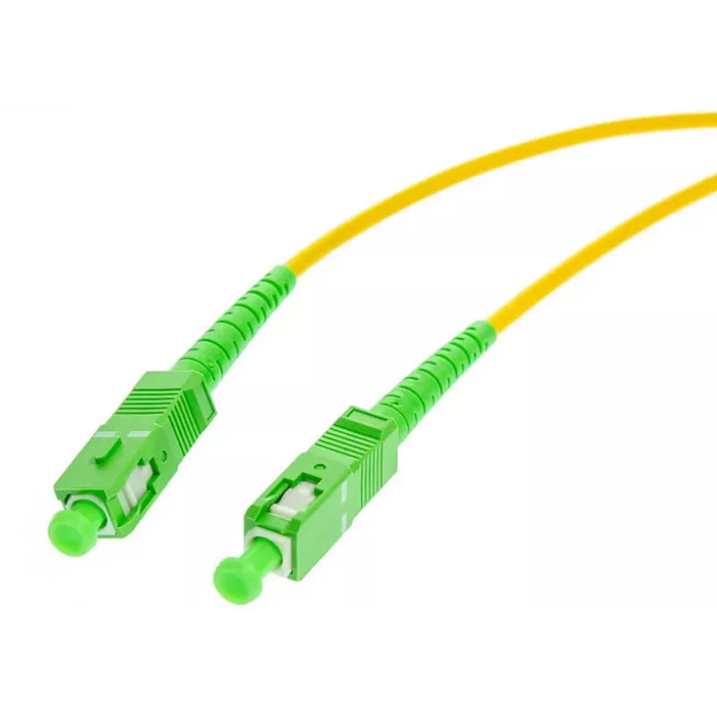 OPTIX vienmodis 9/125 simplex šviesolaidžio šynas, 3 m, SC/APC į SC/APC, 3,0 mm LSZH geltonas