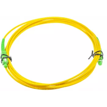 OPTIX vienmodis 9/125 simplex šviesolaidžio šynas, 3 m, SC/APC į SC/APC, 3,0 mm LSZH geltonas