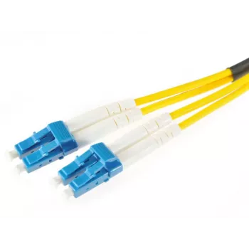 OPTIX Single-Mode Duplex Fiber Patch Cord LC/UPC į LC/UPC 3m LSZH Geltona