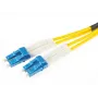 OPTIX Single-Mode Duplex Fiber Patch Cord LC/UPC į LC/UPC 3m LSZH Geltona